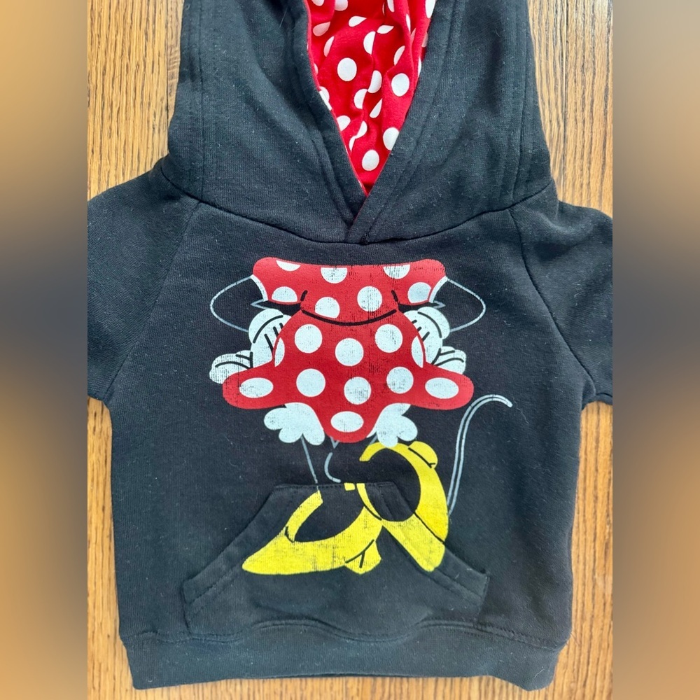 Authentic Disney Parks Minnie Mouse Pullover Hoodie (12m) - Picture 3 of 6